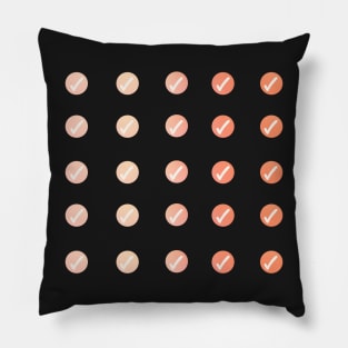 Back to School Pink and Coral Gradient Checkmark Planner Pillow