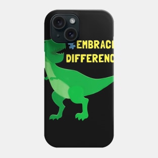 Autism Awareness Shirt Kids Women Men Dinosaur Puzzle Piece Phone Case