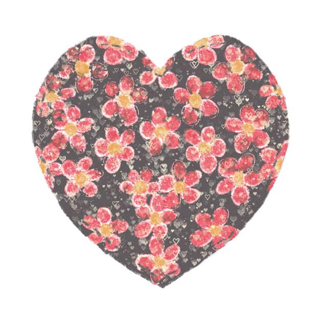 Heartful of Flowers Applique by Jaana Day