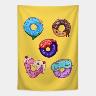 Which Donut are you today? Morning mood Tapestry