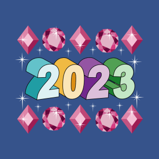 Happy New Year 2023 - Gems Art T-Shirt