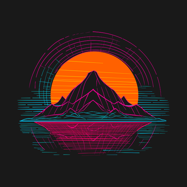 Geometric mountain by NemfisArt