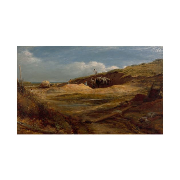 The Sand Pits, Hampstead Heath by John Linnell by Classic Art Stall