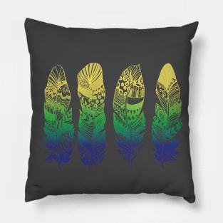 Never too many Feathers Pillow