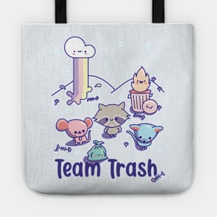 Kawaii Raccoon, Rat and Opossum, Team Trash Pastel Rainbow Tote