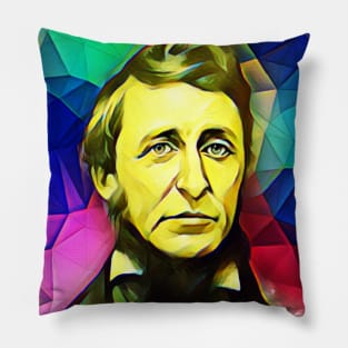 Ralph Waldo Emerson Colourful Portrait | Ralph Waldo Emerson Artwork 6 Pillow