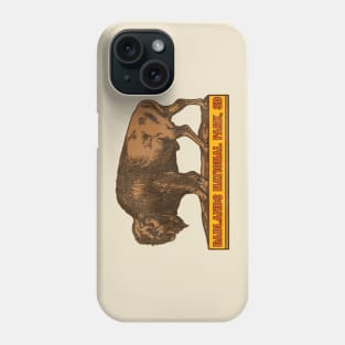 Badlands National Park Vintage Buffalo Souvenir Phone Case