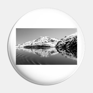 Alaska Reflections Black & White Pin