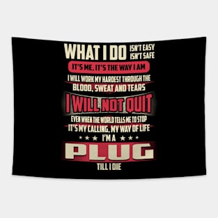 Plug What i Do Tapestry