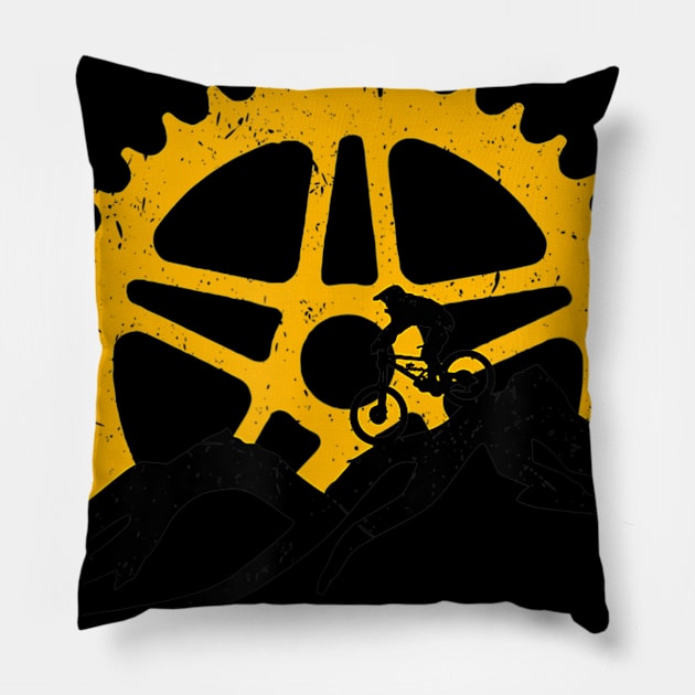 Mountain Bike -  Downhill Biking Gift Pillow by TuckerMcclainKNVUu