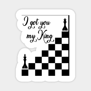 Chess King and Queen Magnet