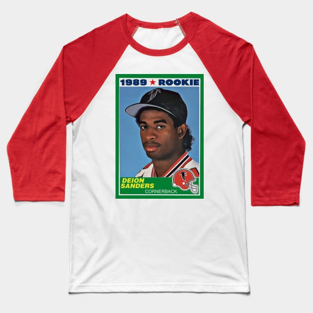 darklordpug Retro Deion Rookie Card Baseball Tee