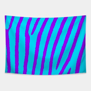 Zebra Print (Blue & Purple) Tapestry