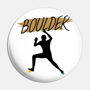 Boulder men Pin