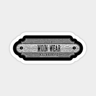 Moin Wear Logo Metal Plate Magnet