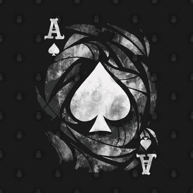 Grunge Ace of Spades by Life2LiveDesign