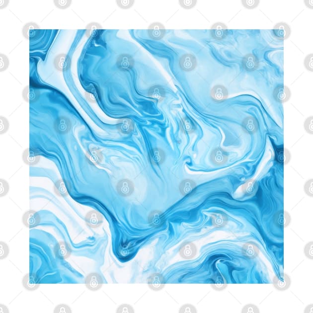 SKY BLUE LIQUID MARBLE DESIGN, IPHONE CASE AND MORE by ZARBIT