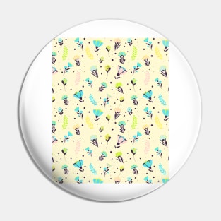 Blue bloom, spring shower of wild flowers Pin