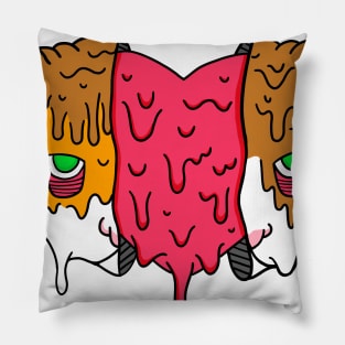 Grime Heart Cat Pillow