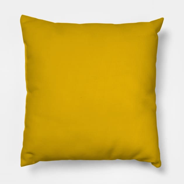 Medallion Yellow Plain Solid Color Pillow by squeakyricardo