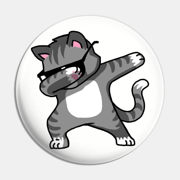 Dab Cat Pin by HexaDec