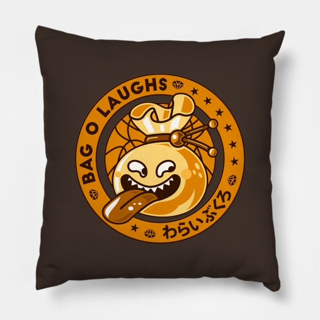 Bag O Laughs Coin Pillow by logozaste