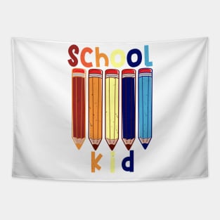 Funny School kid school start T shirt Tapestry