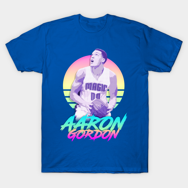 Discover Aaron Gordon Retro Futuristic Aesthetic - Aaron Gordon - T-Shirt