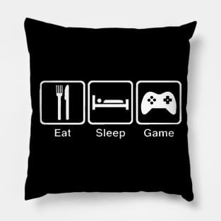 Eat Sleep Game Pillow