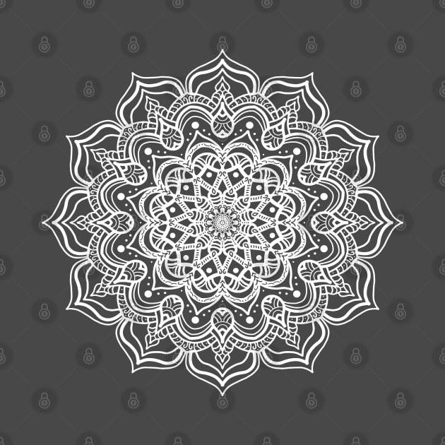 White mandala by FlyingWhale369