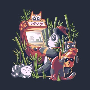 Gaming Panda with friends T-Shirt