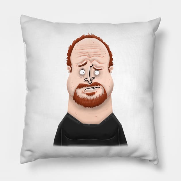 Louis CK Pillow by Xander13