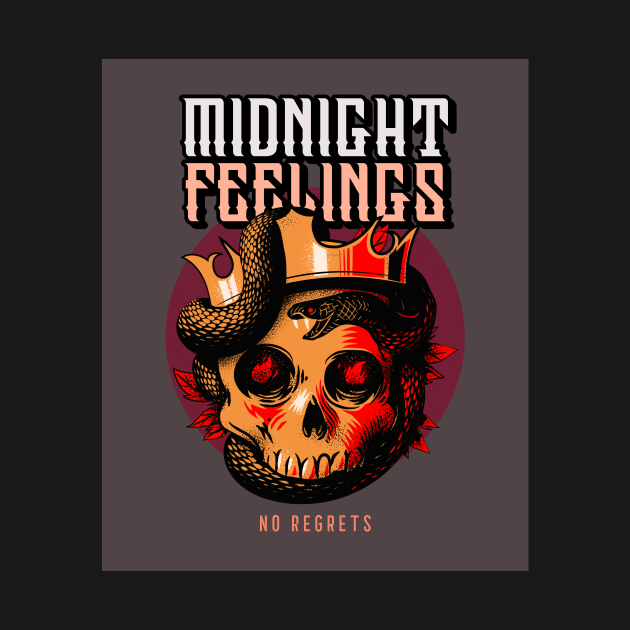 Discover Midnight Feelings - Death Skulls - T-Shirt