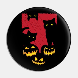 Halloween cats Pin