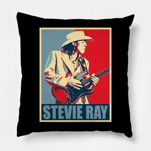 Stevie Ray Vaughan Hope Pillow by Winmanlider