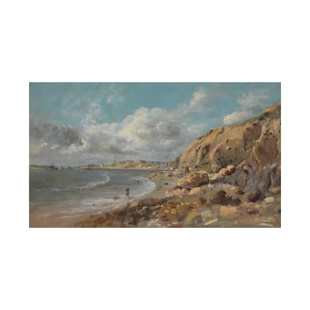 Coast Scene at Cullercoats near Whitley Bay by John Linnell by Classic Art Stall