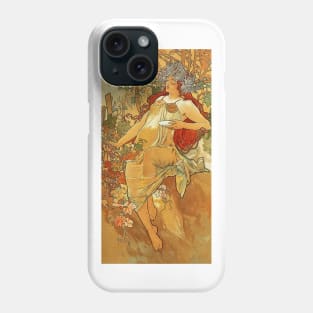 Autumn 1896 by Alphonse Mucha (His First Seasons Series) Phone Case