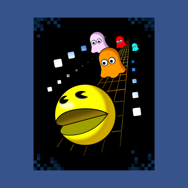 PAC-MAN Chase - Pixel Corners by frankpepito