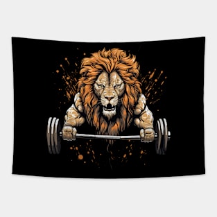 lion lifting Tapestry