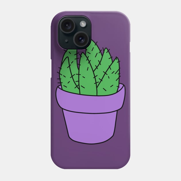 Purple Pot Succulent Phone Case by saradaboru