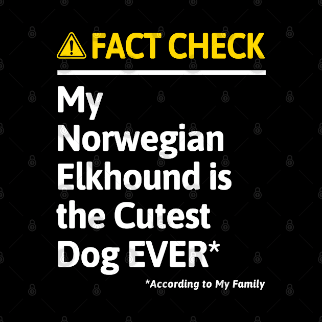 Norwegian Elkhound Dog Funny Fact Check by MapYourWorld