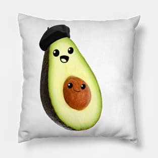 avocado faces (french) Pillow