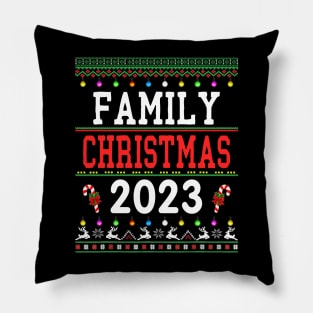 christmas 2023 - family christmas 2023 Pillow