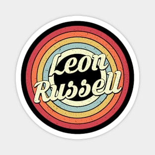 Leon Proud Name Retro Rainbow Tribute Magnet