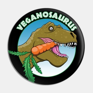 Vegan Dinosaur Pin