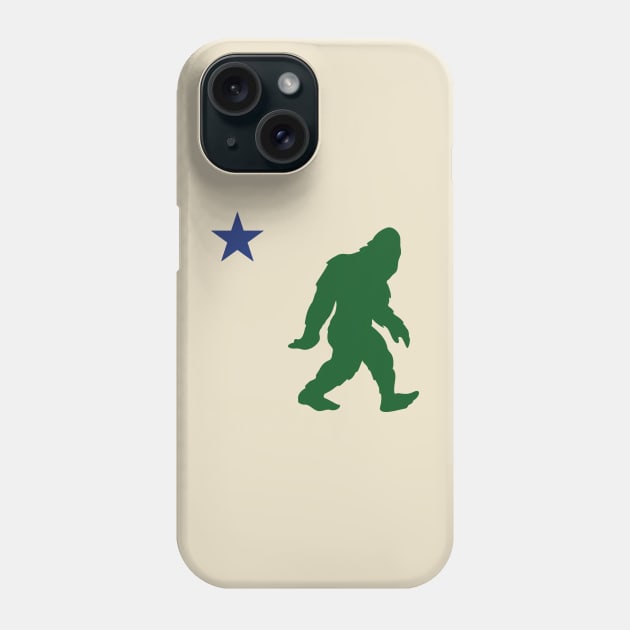 Old Maine Flag with Big  Foot Phone Case by Gloomlight