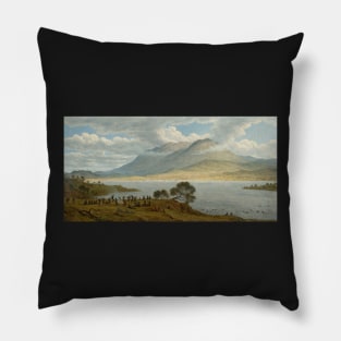 mount wellington and hobart town from kangaroo point 1834 - John Glover Pillow