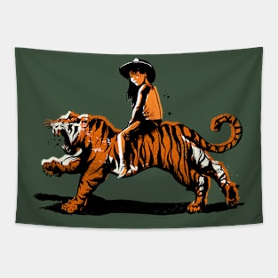 Tiger Girl Tapestry