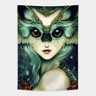 The wise and wonderful owlgirl Tapestry