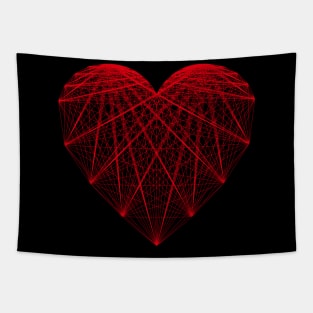 heart in line Tapestry